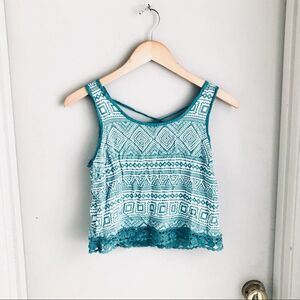 𝅺aztec lightweight crop top from Free People